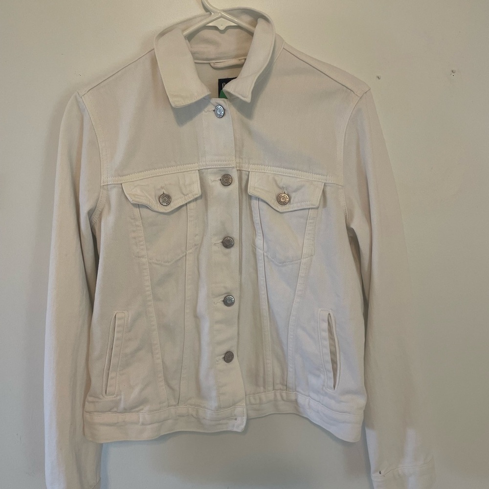 White jean jacket